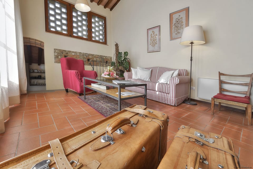 The livingroom with fireplace
