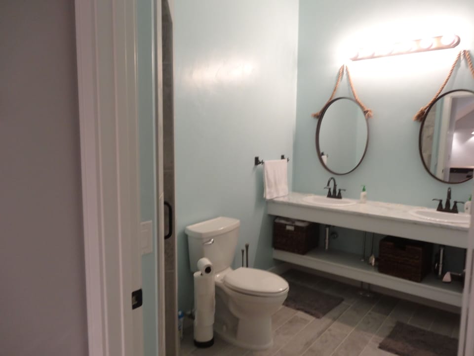Bathroom on Lower Level- walk in shower (left)