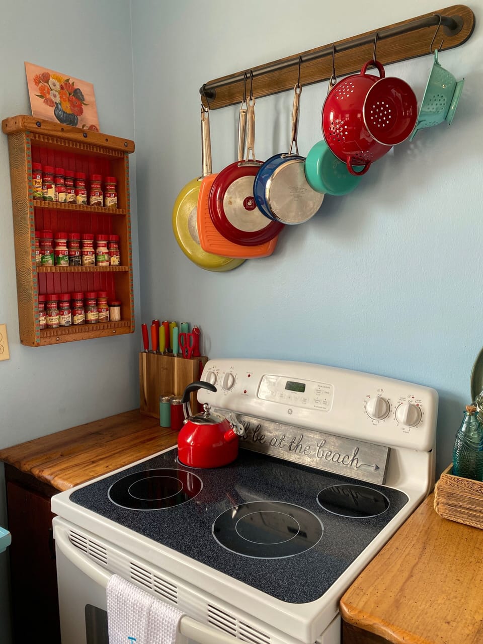 Full-size electric stove and oven
