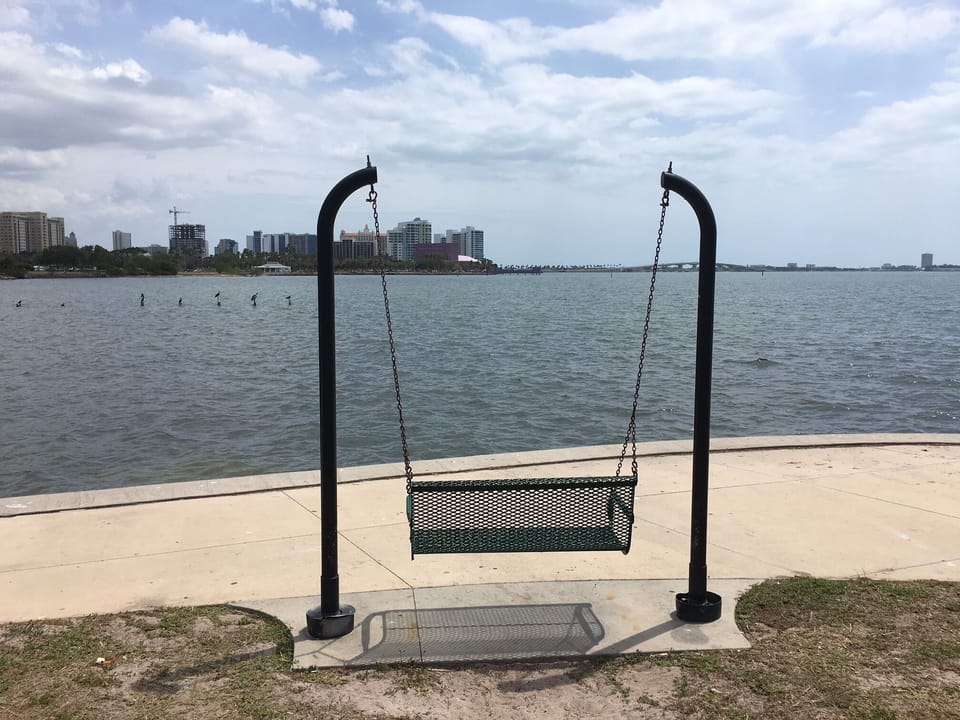A great park is across the street; 5 minute walk; fishing pier too!