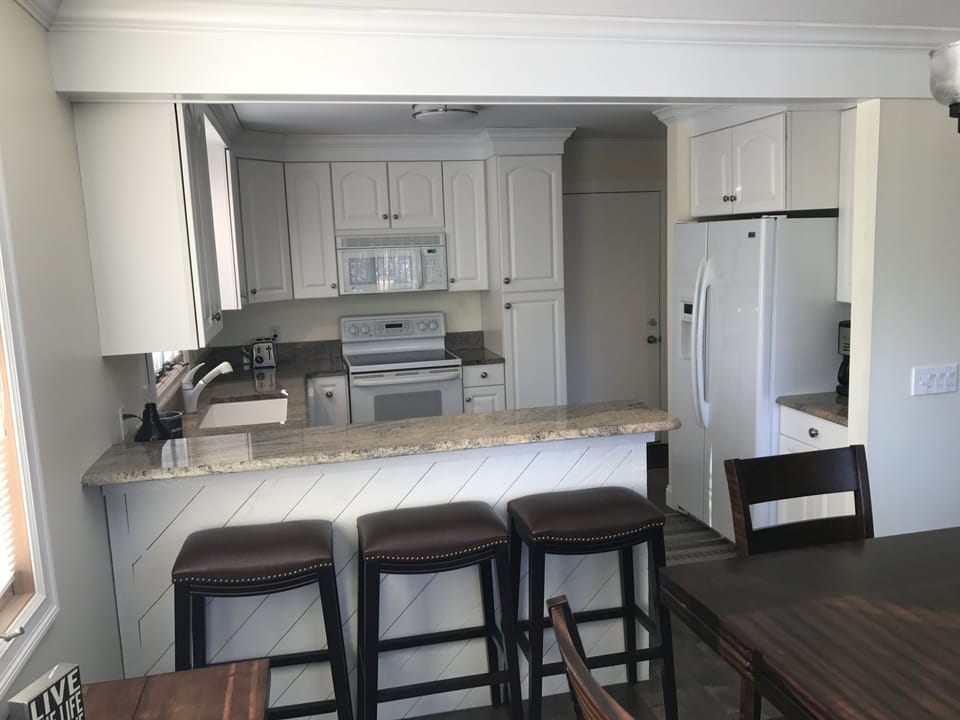 Kitchen View - Seating available for 9