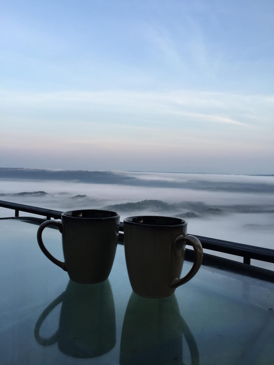 Enjoy your morning coffee with this view 
