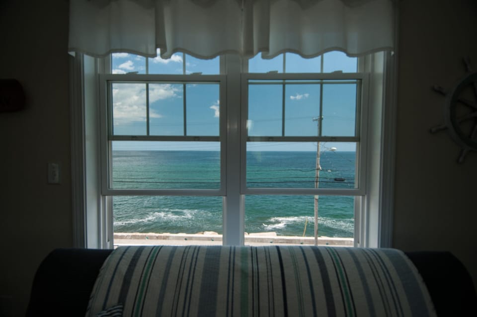 An ocean view from the 3rd floor or bunk room. 
Also has views of the marsh. 