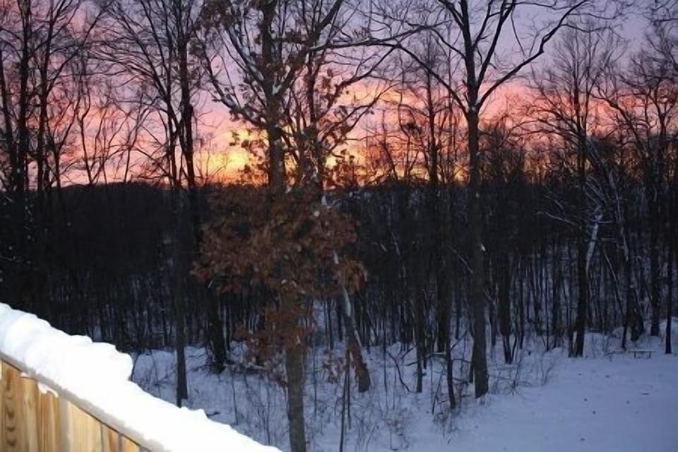 Sunset from deck