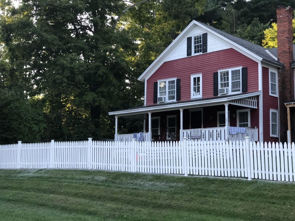 Front porch and fence