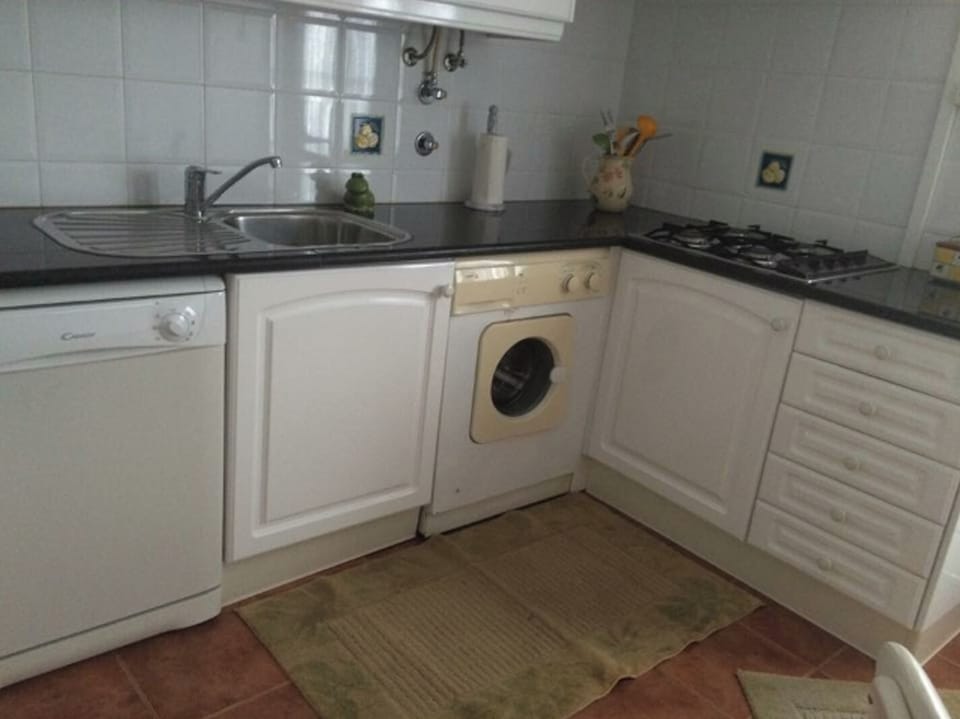 Kitchen with built in laundry and dishwasher
