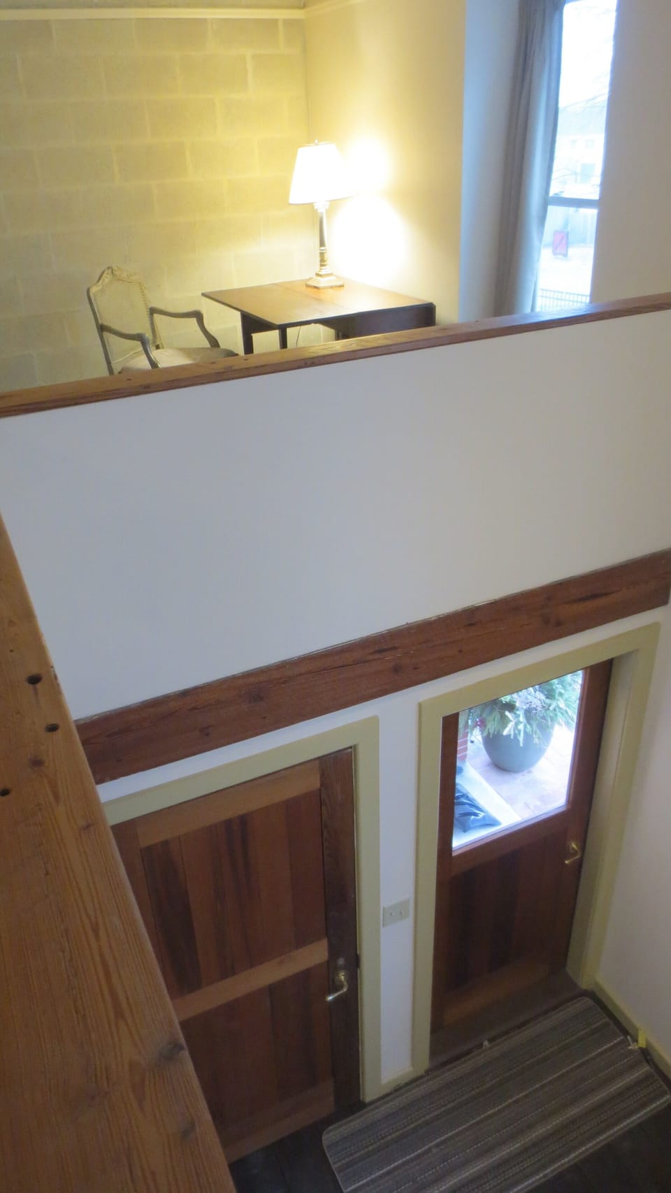 view from bedroom loft