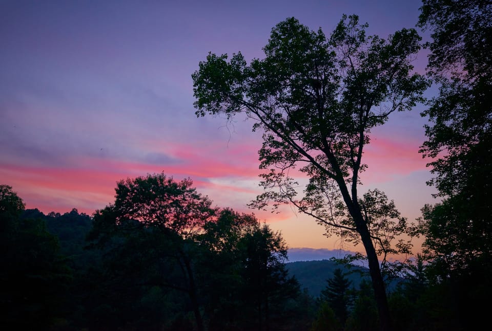 Typical Sunset Viewed from Spring Lodge Front Porch