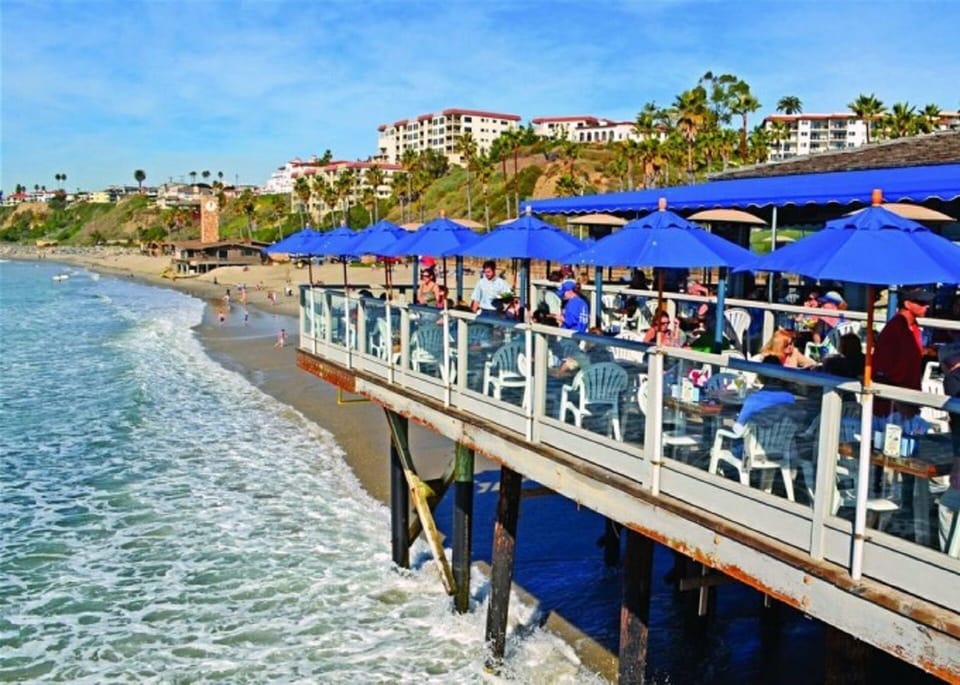 Fishermans Restaurant and Bar on the pier- great for watching pier surfers!