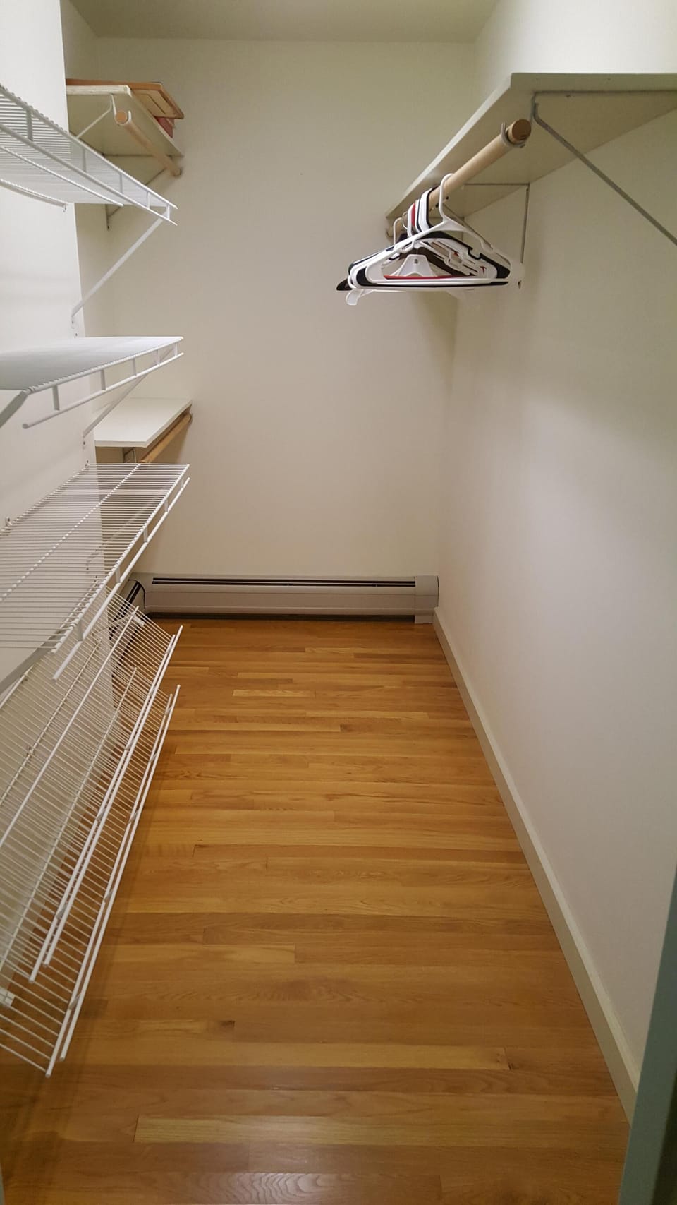 Walk in closet for master bedroom