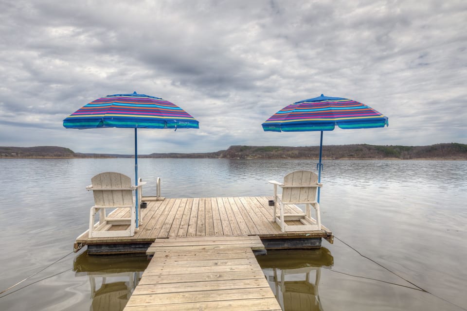 Your own private swimming dock, right next to the boat ramp.  