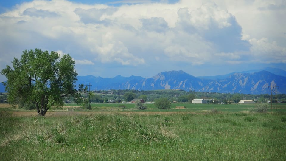 Neighborhood provides gorgeous views of the Rocky Mountains.