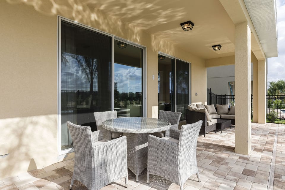 Covered backyard 