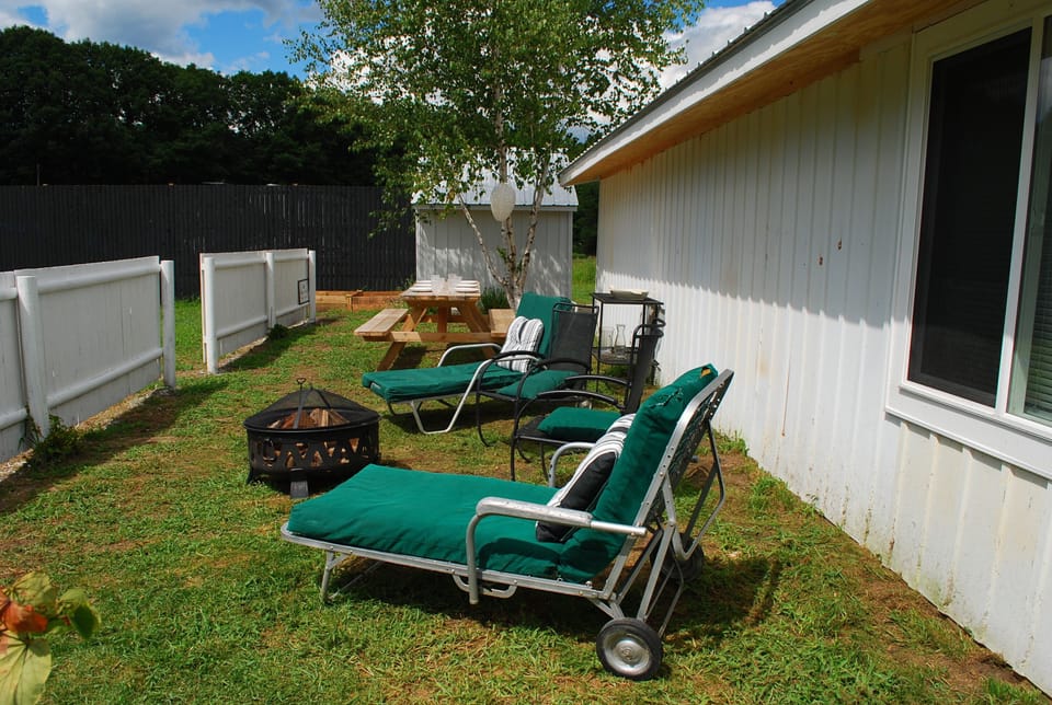 sunbathe by day; smores and starlight in the evening
