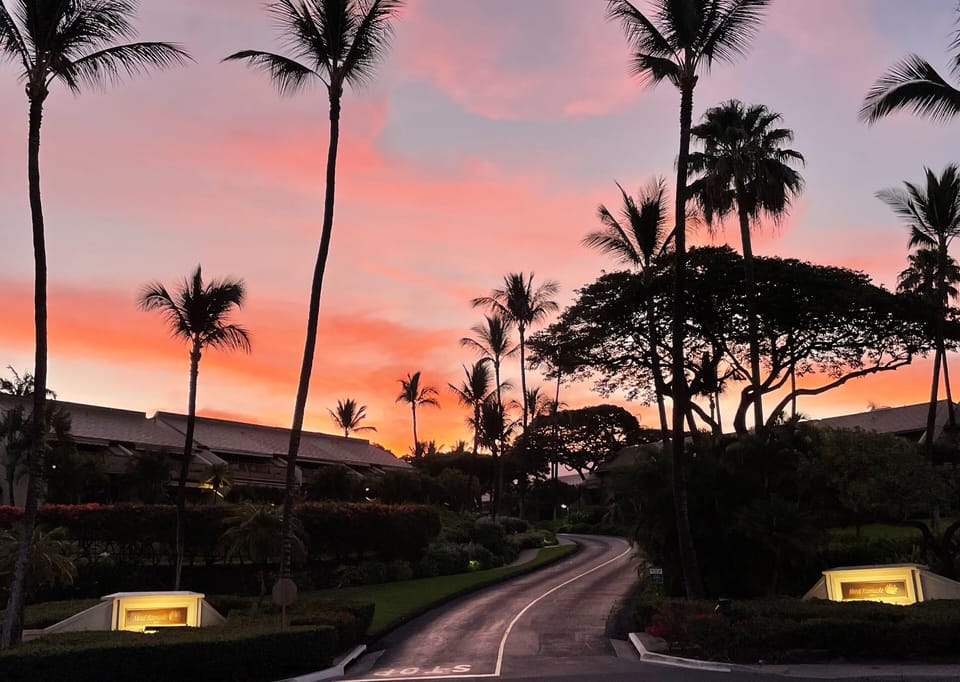 sun rising over condo complex