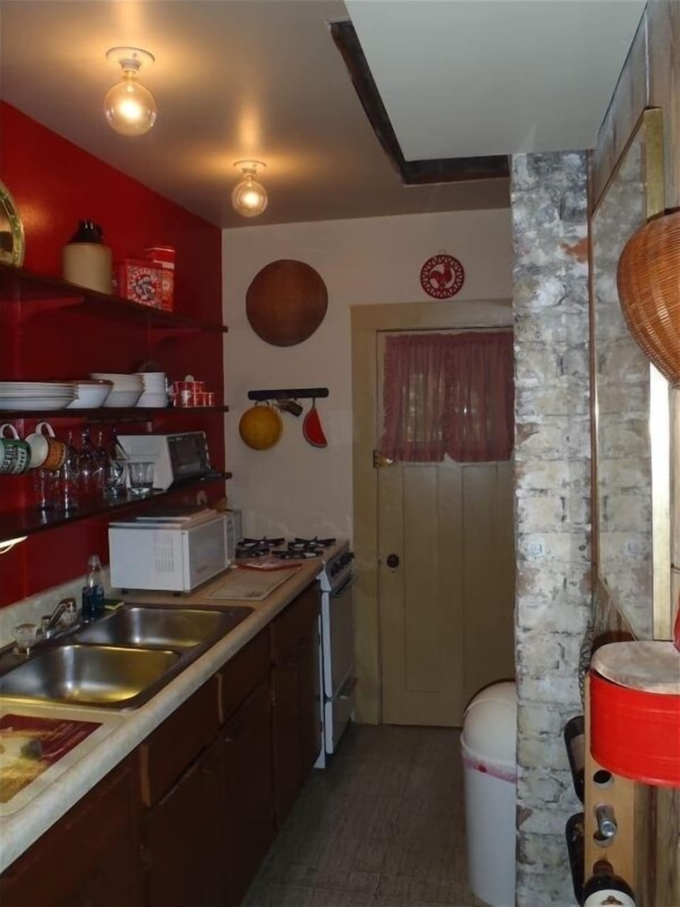 Galley Kitchen - Full size refrigerator, microwave, gas stove, fully furnished