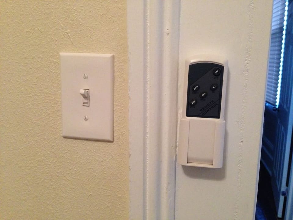 Fan remote in every room.