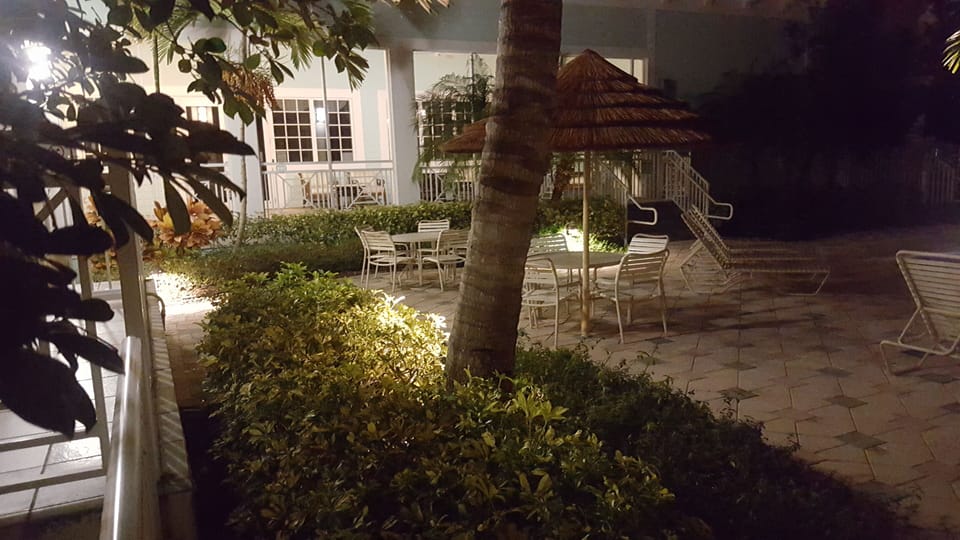 Pool Area at Night