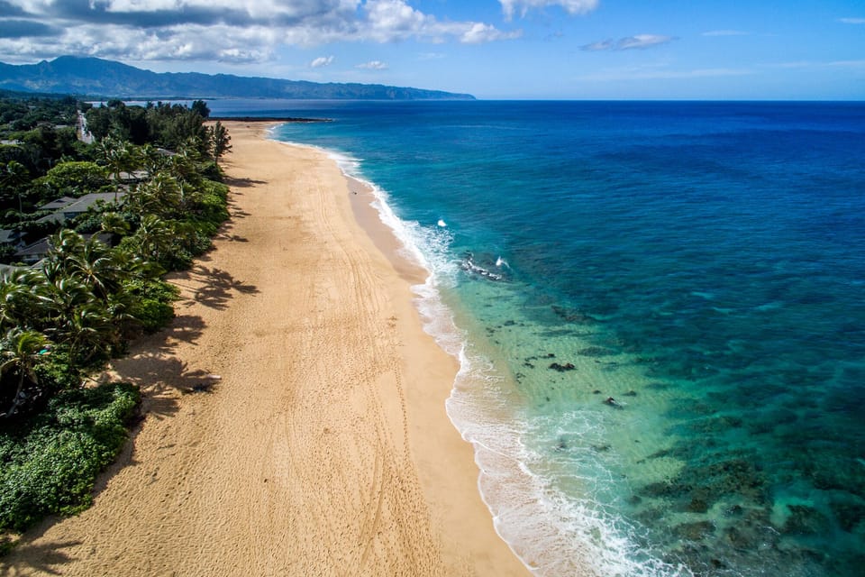 7 mile miracle of white sand beaches.