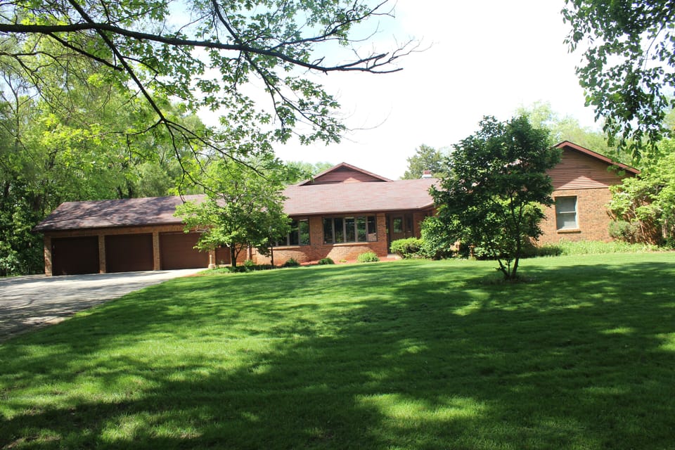 Front of House on 1.5 Acres
