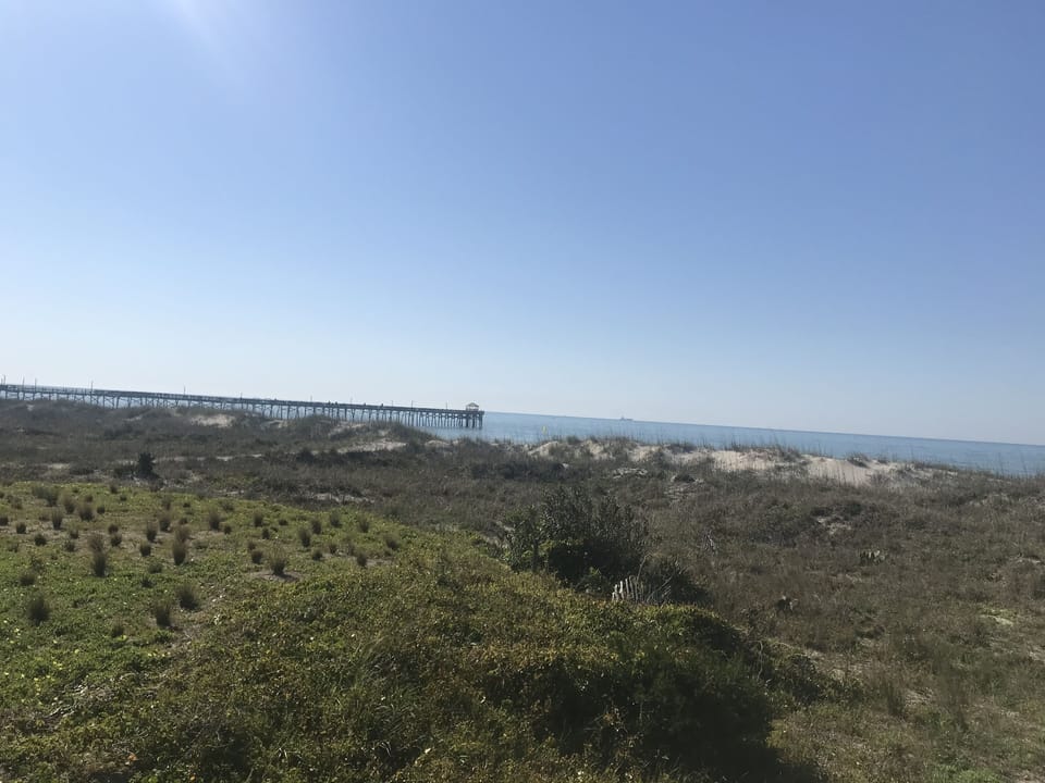 Pier is a short walk away