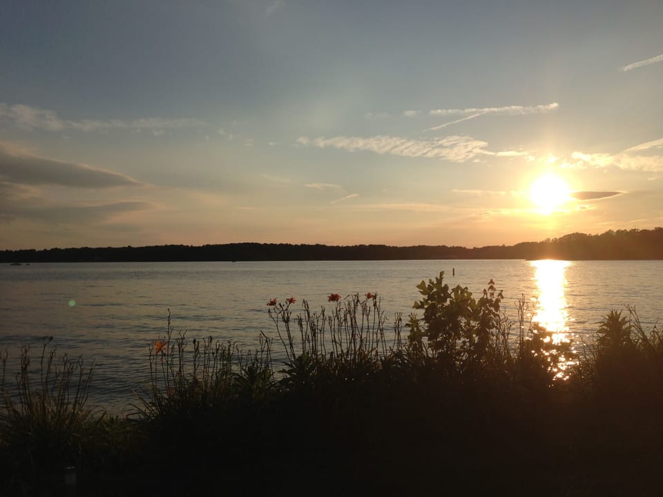 Sunset at Mitchells Marina.