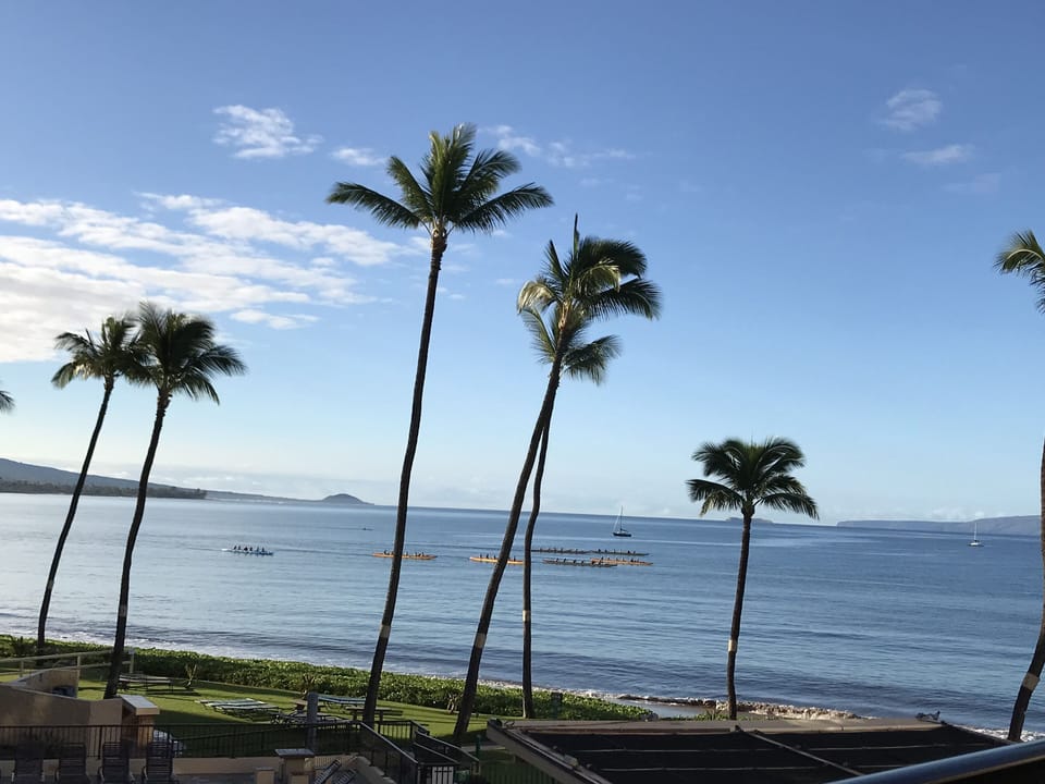 Morning view from our lanai. 