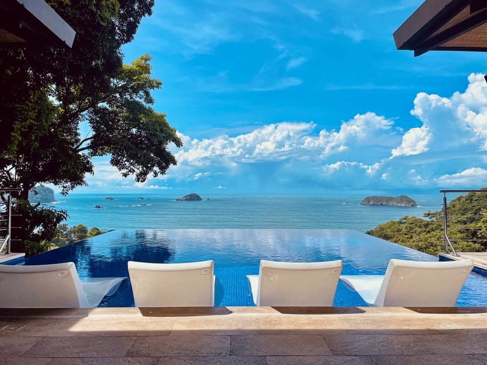 Infinity pool with panoramic ocean views—perfect for relaxing in paradise