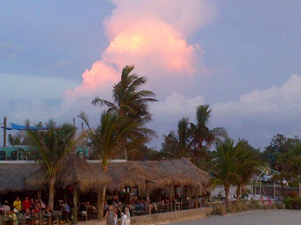 View of popular Sharky's on the Pier restaurant from the Venice Fishing Pier