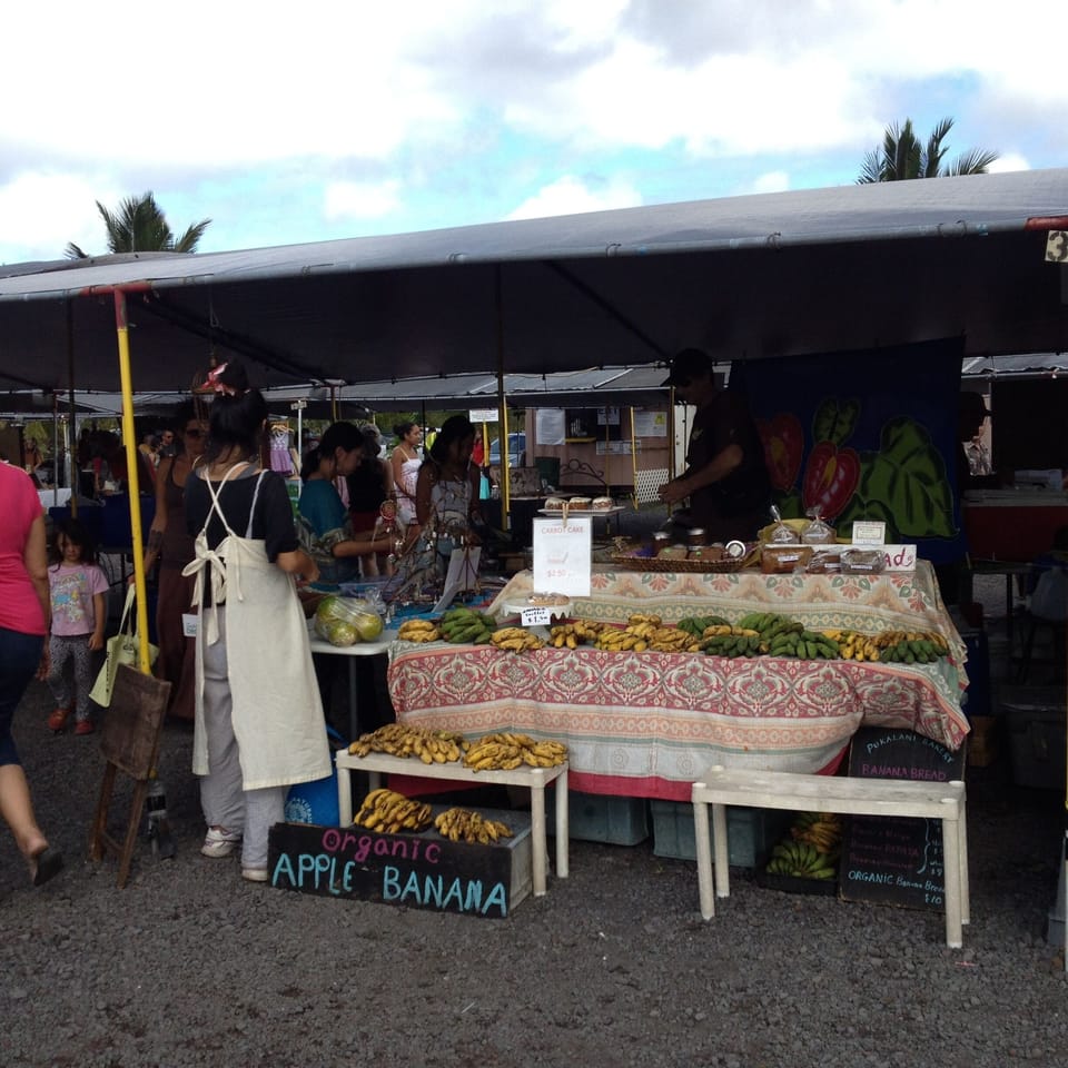 Maku'u Farmers' Market just north of Pahoa.