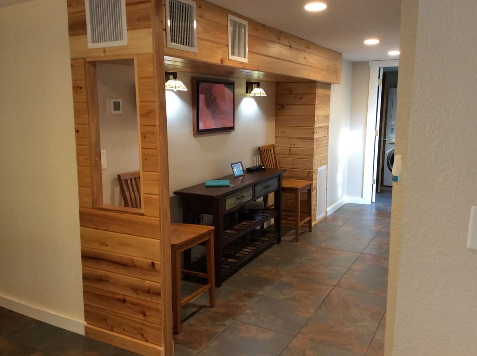 entrance into the clock, house