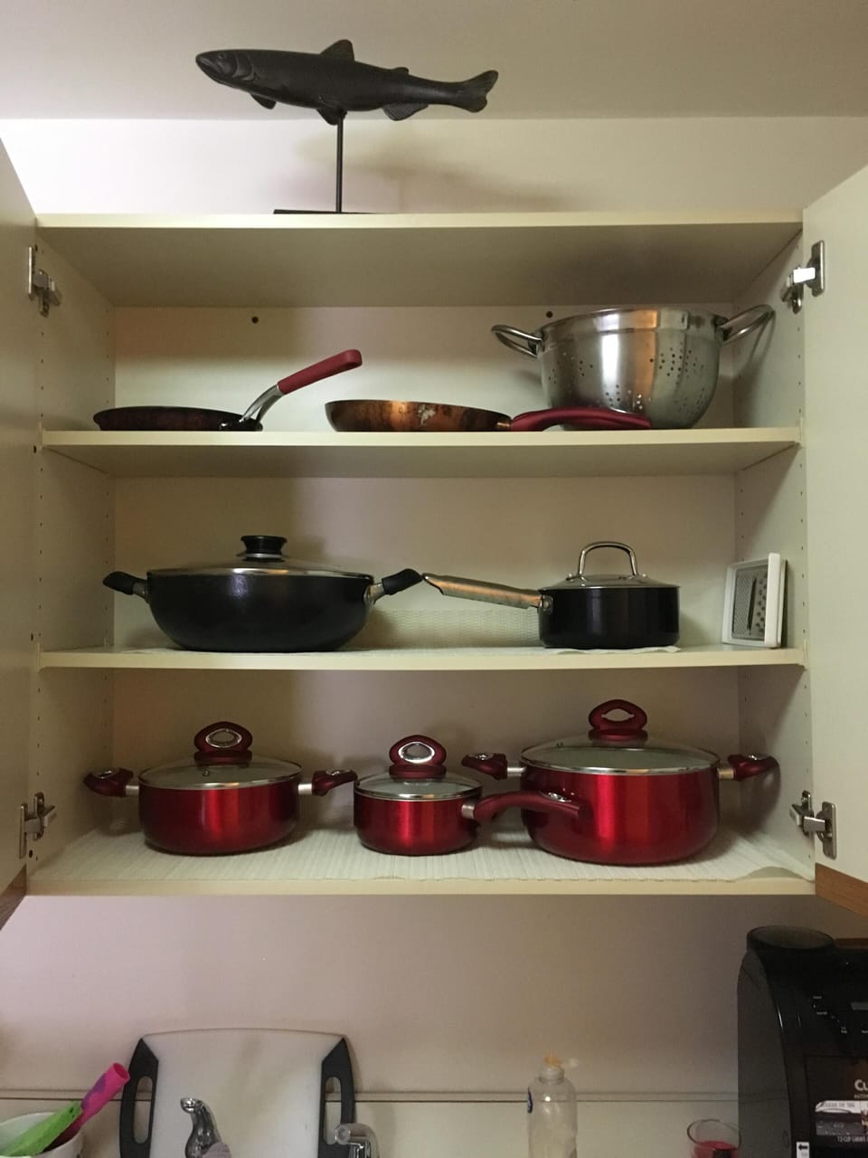 All the pots and pans that you can imagine.