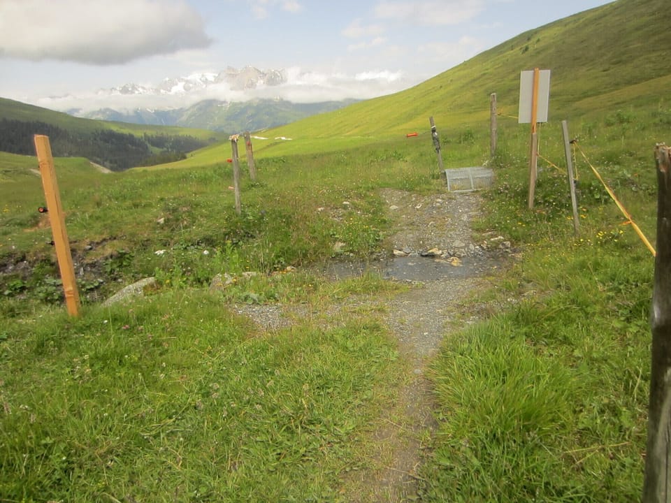 Mountainbikepfad über Lumbrein
