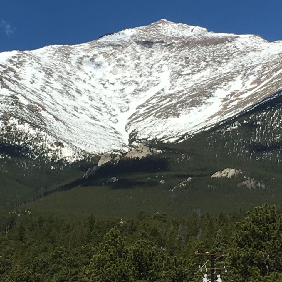 Mt. Meeker, just across the road from us.