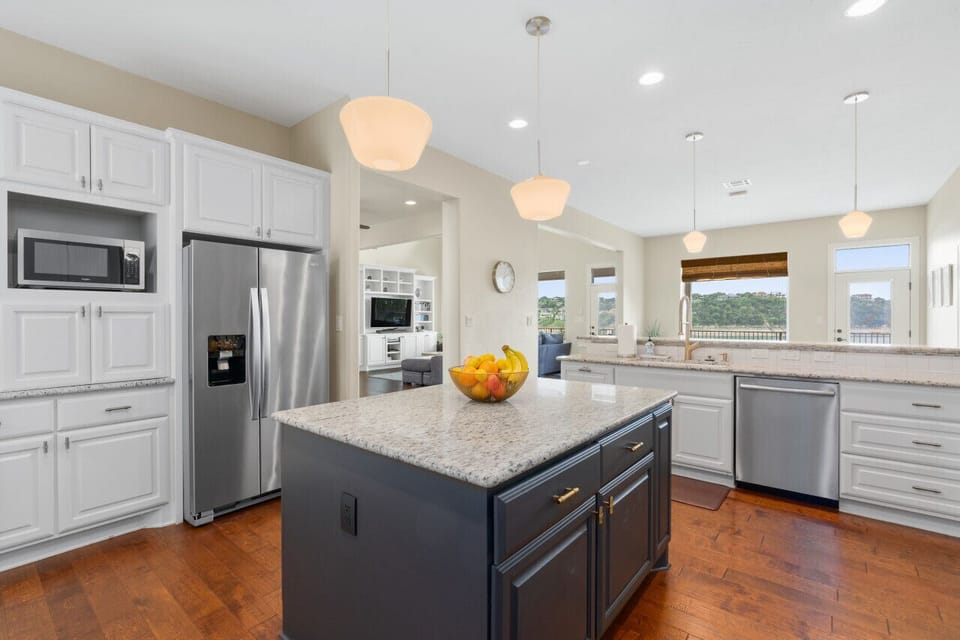 ADA Compliant Chef`s Kitchen with island and well equipped with ice machine and everything you need in the kitchen