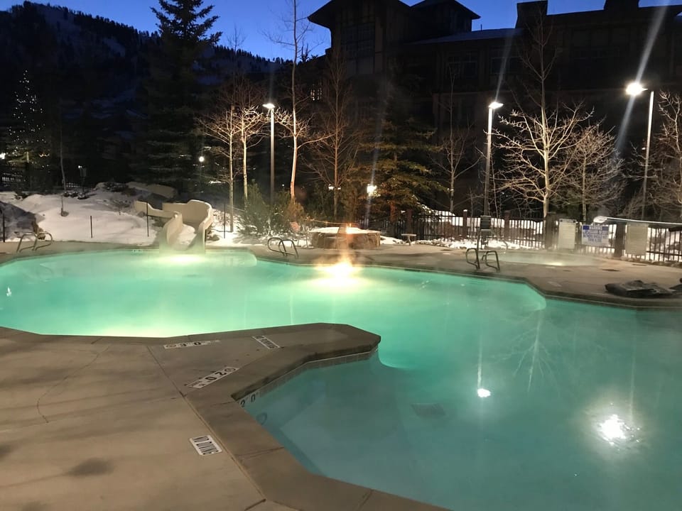 Heated winter pool