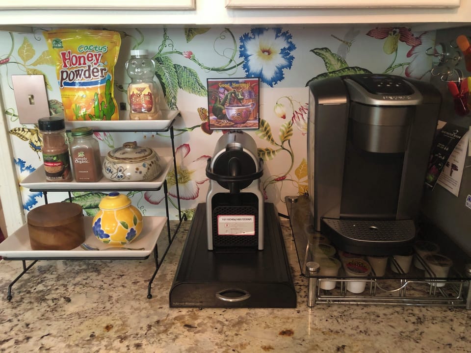 Coffee, tea, and hot chocolate bar.