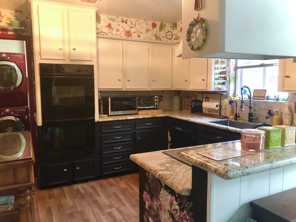 Kitchen, with view to Laundry Room. 