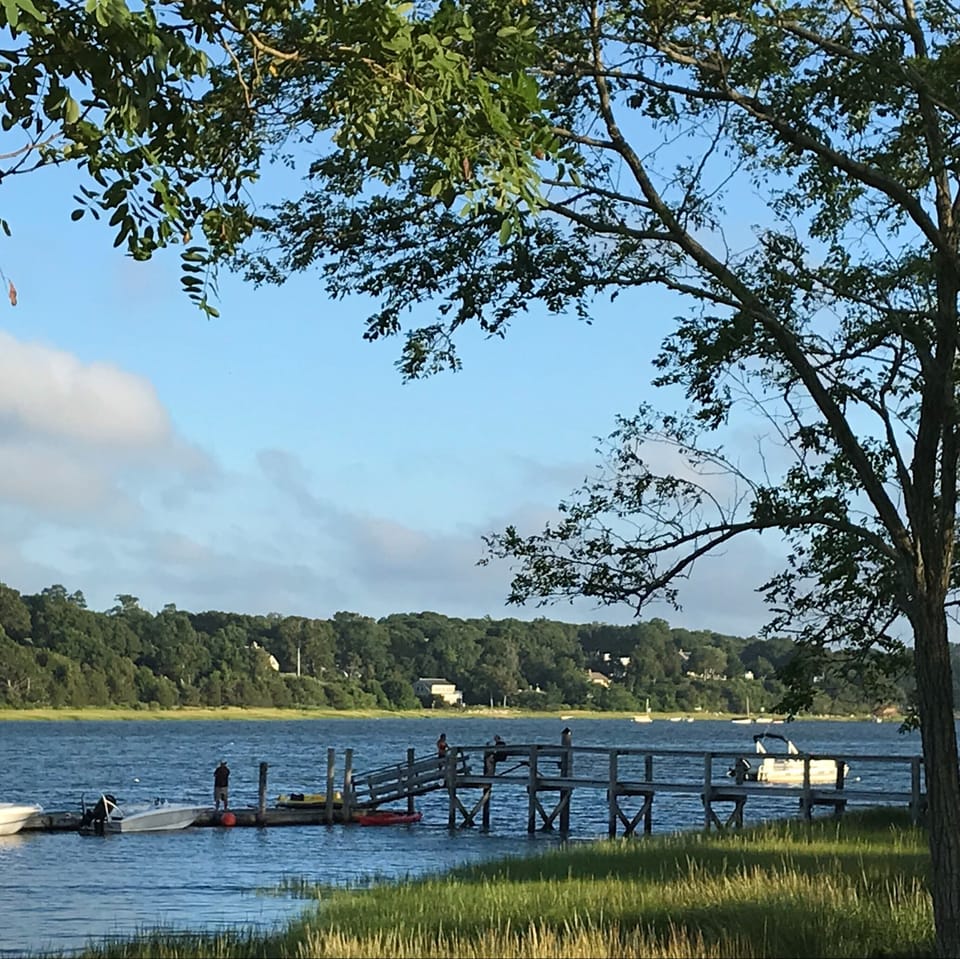 View of community dock from our deck