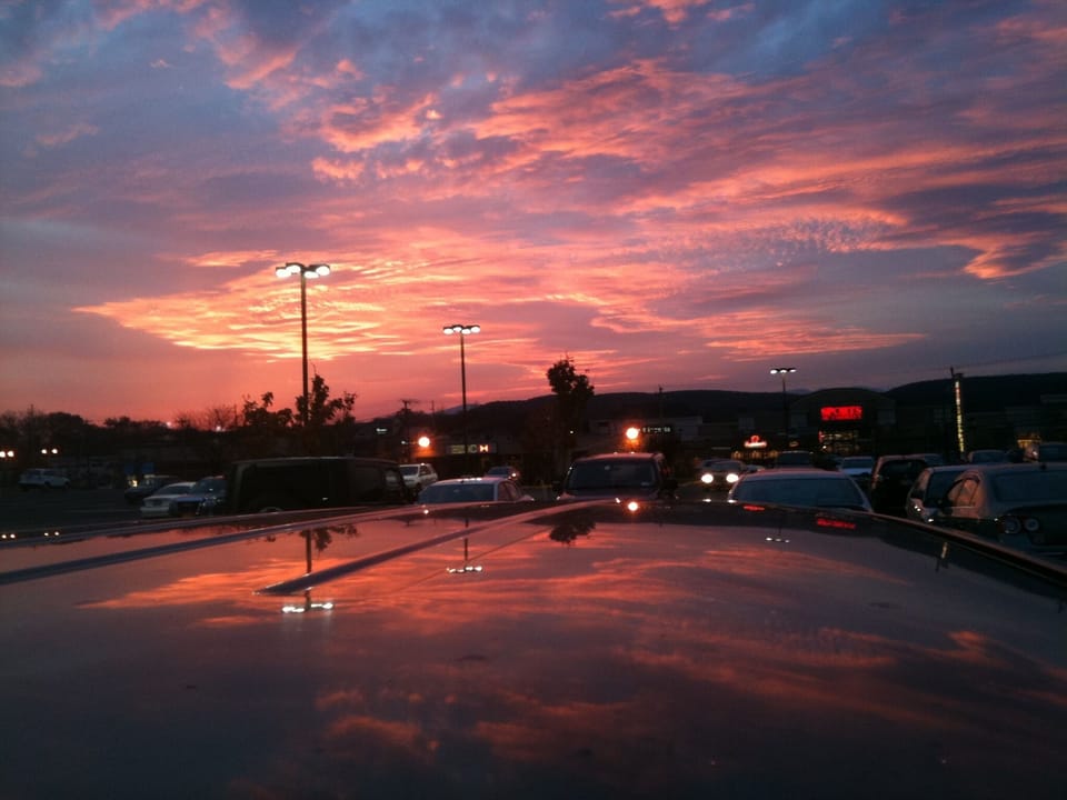 Sunset from a Kingston parking lot