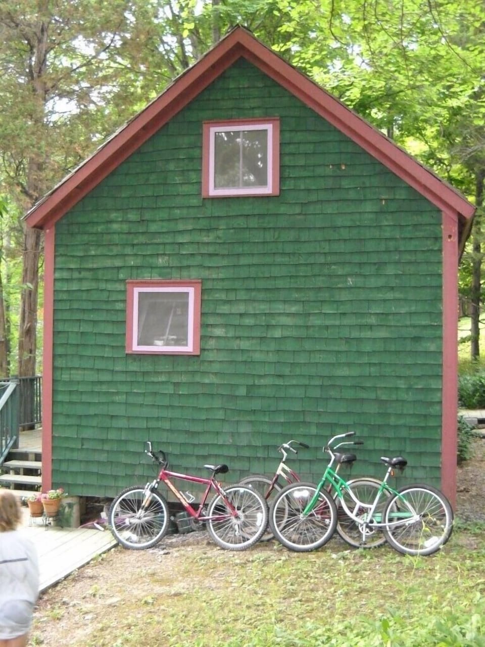 south side of the house