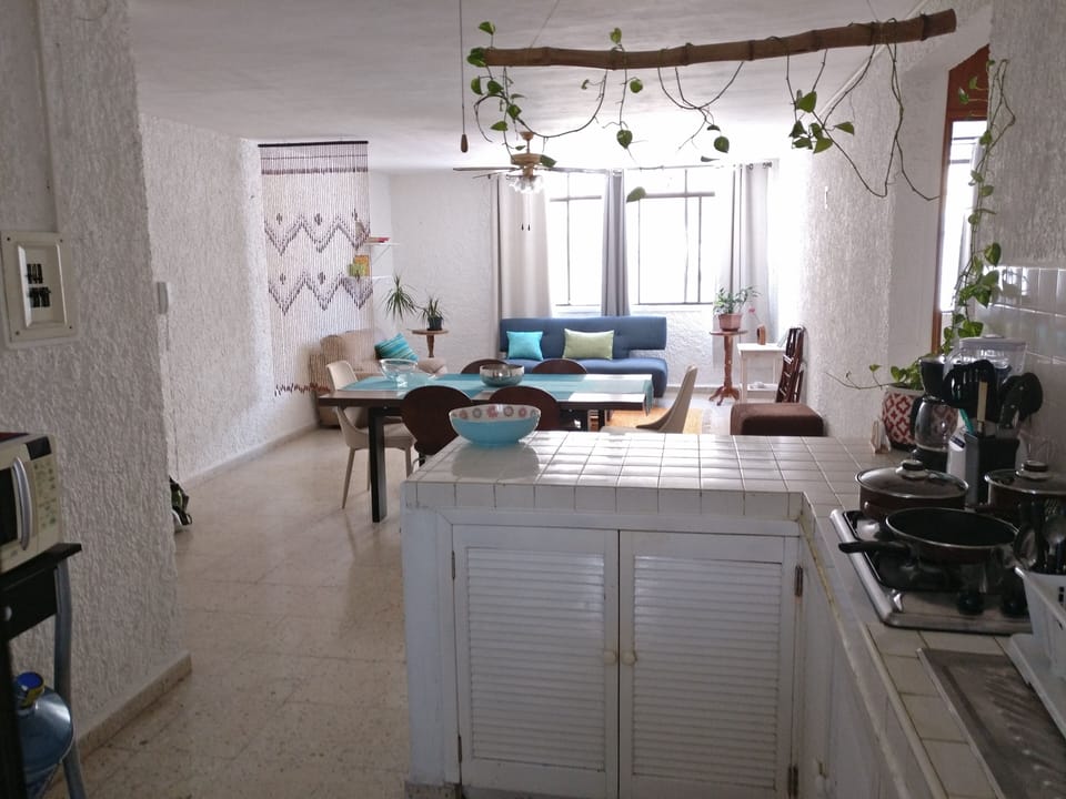 Open-plan layout