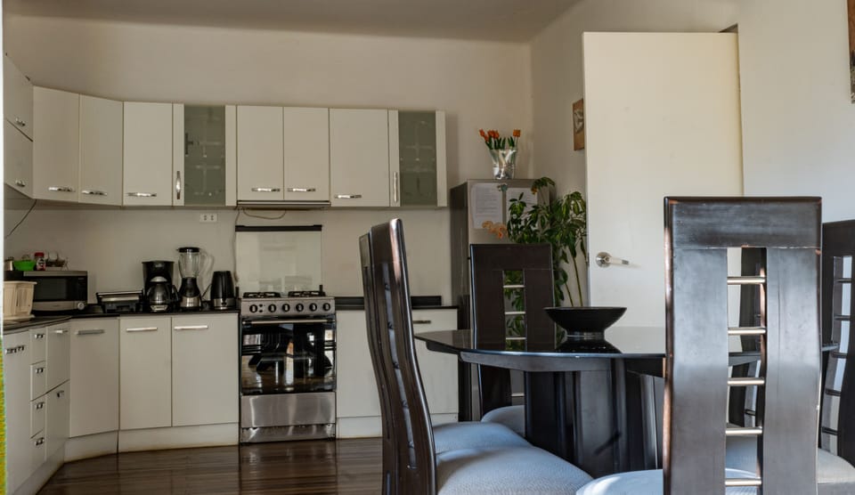 dining with kitchen