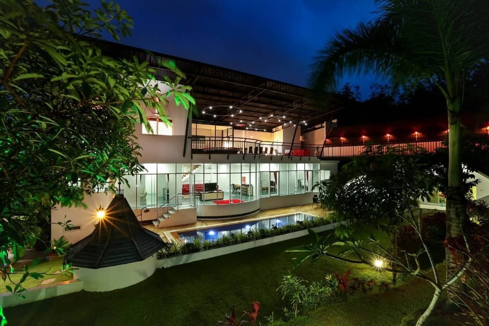 Villa at night