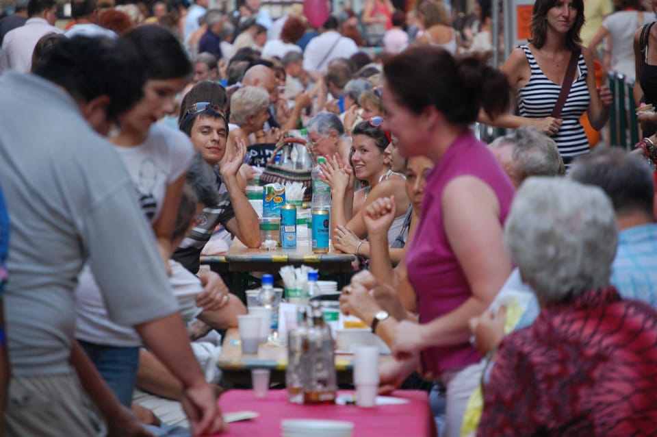 the street fest , our corner 