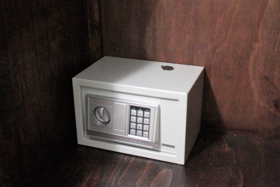 Safety box installed inside wardrove