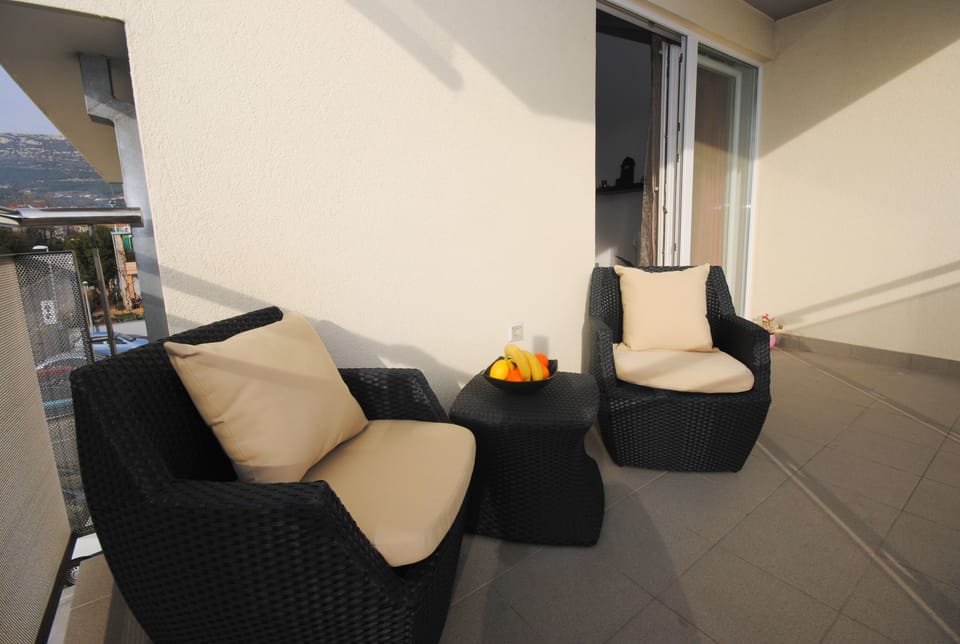 Comfortable balcony seating
