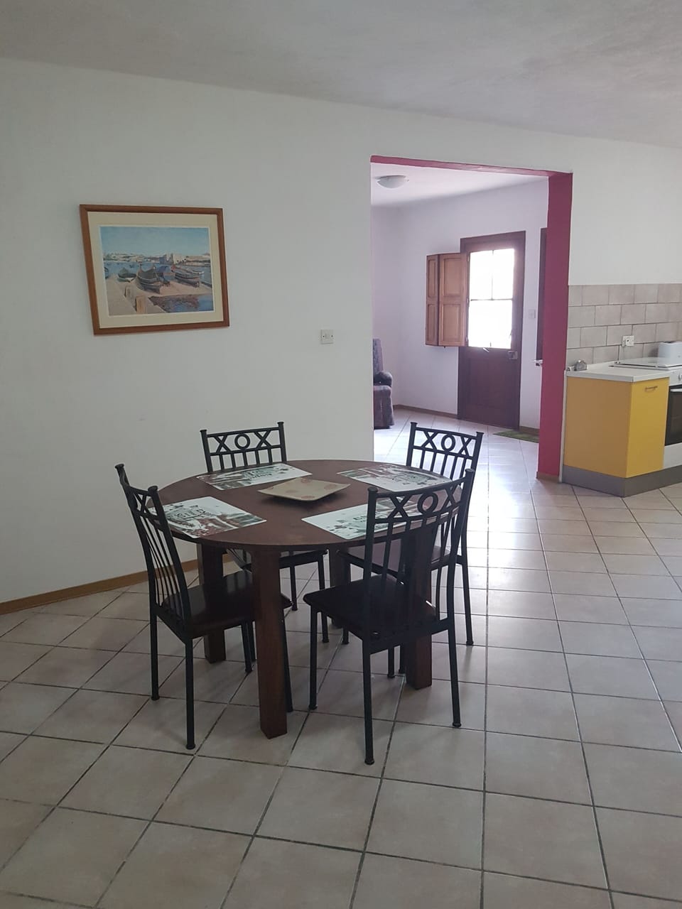 Dining area with kitchen