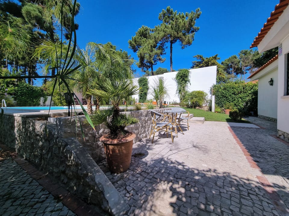 Saltwater pool and private garden in the back