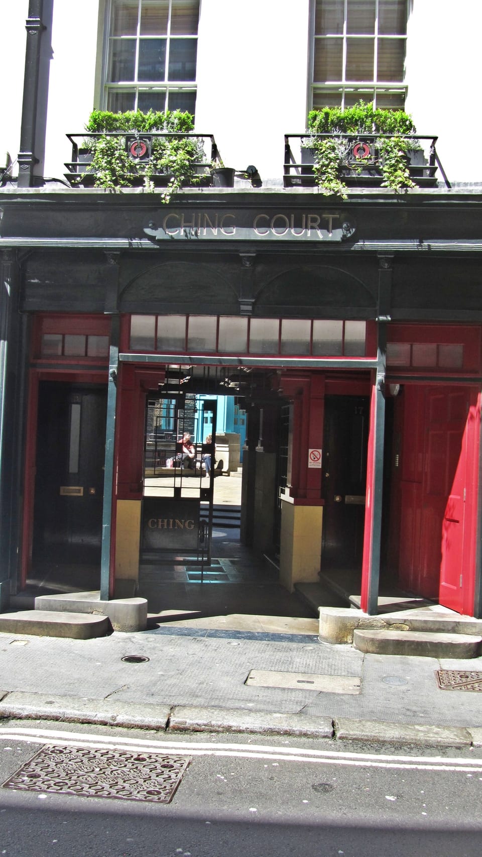 Entrance to Ching Court next to the apartment